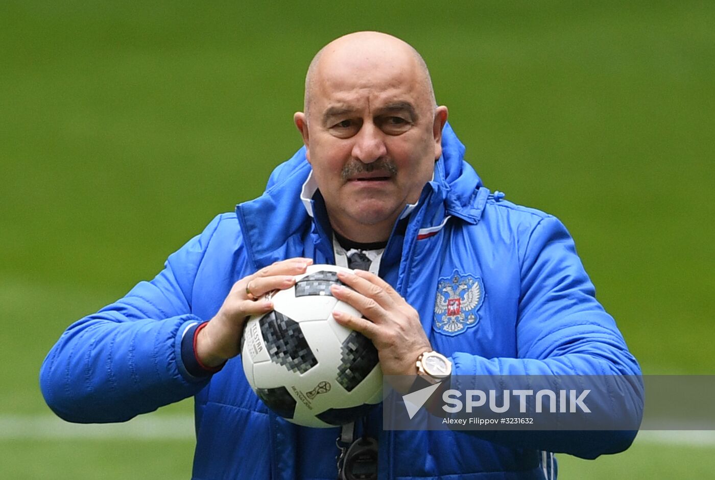 Football. Russian national team training session