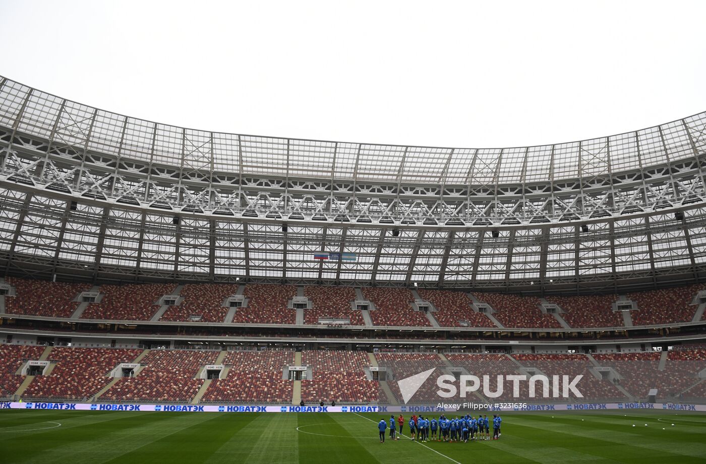 Football. Russian national team training session