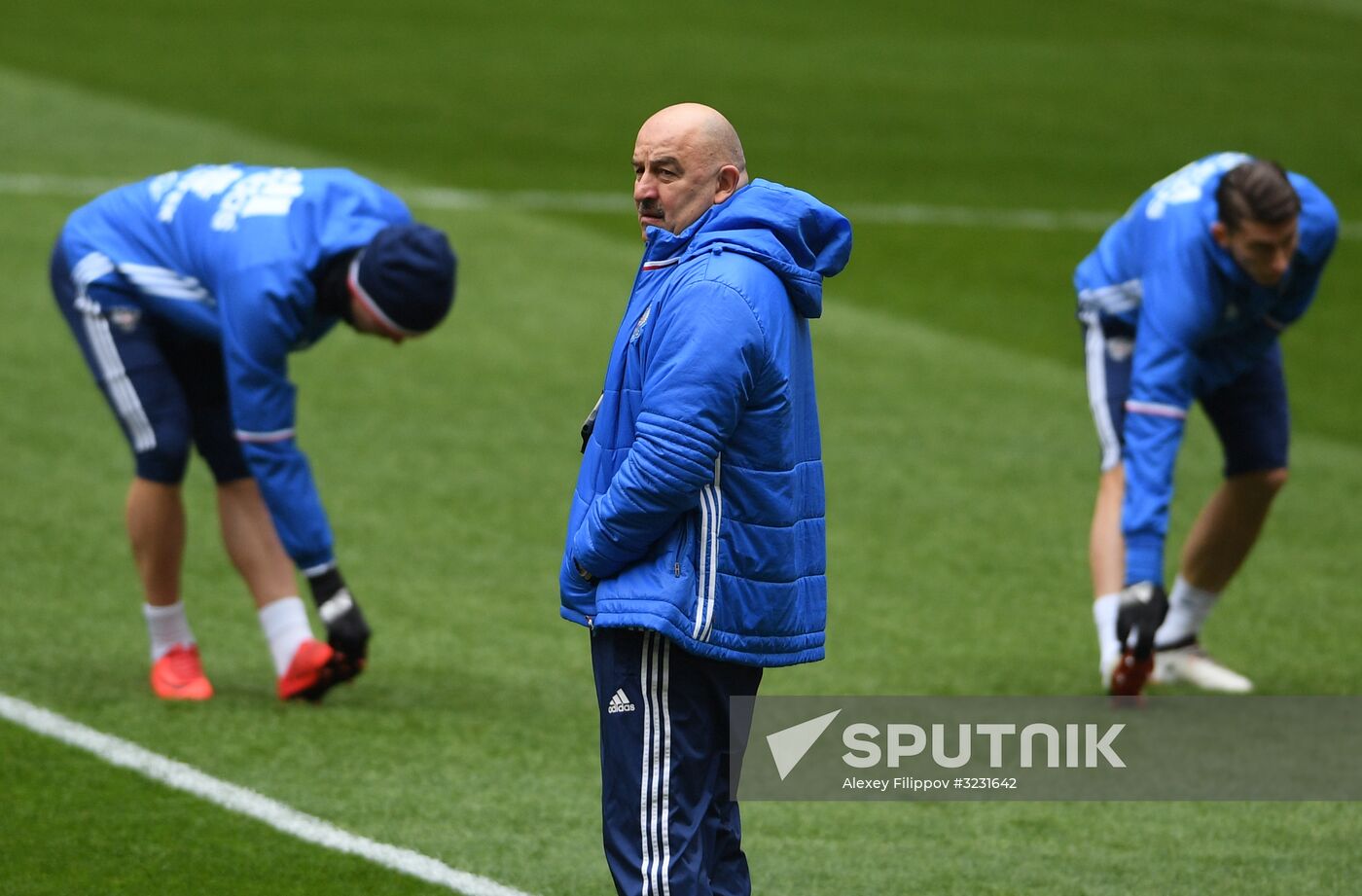 Football. Russian national team training session