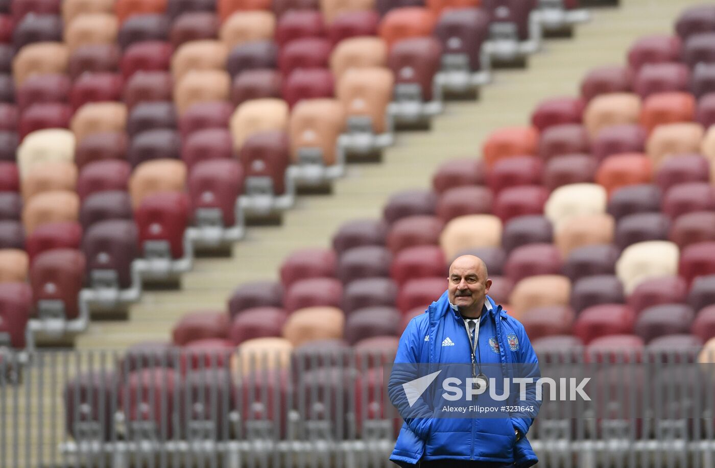 Football. Russian national team training session