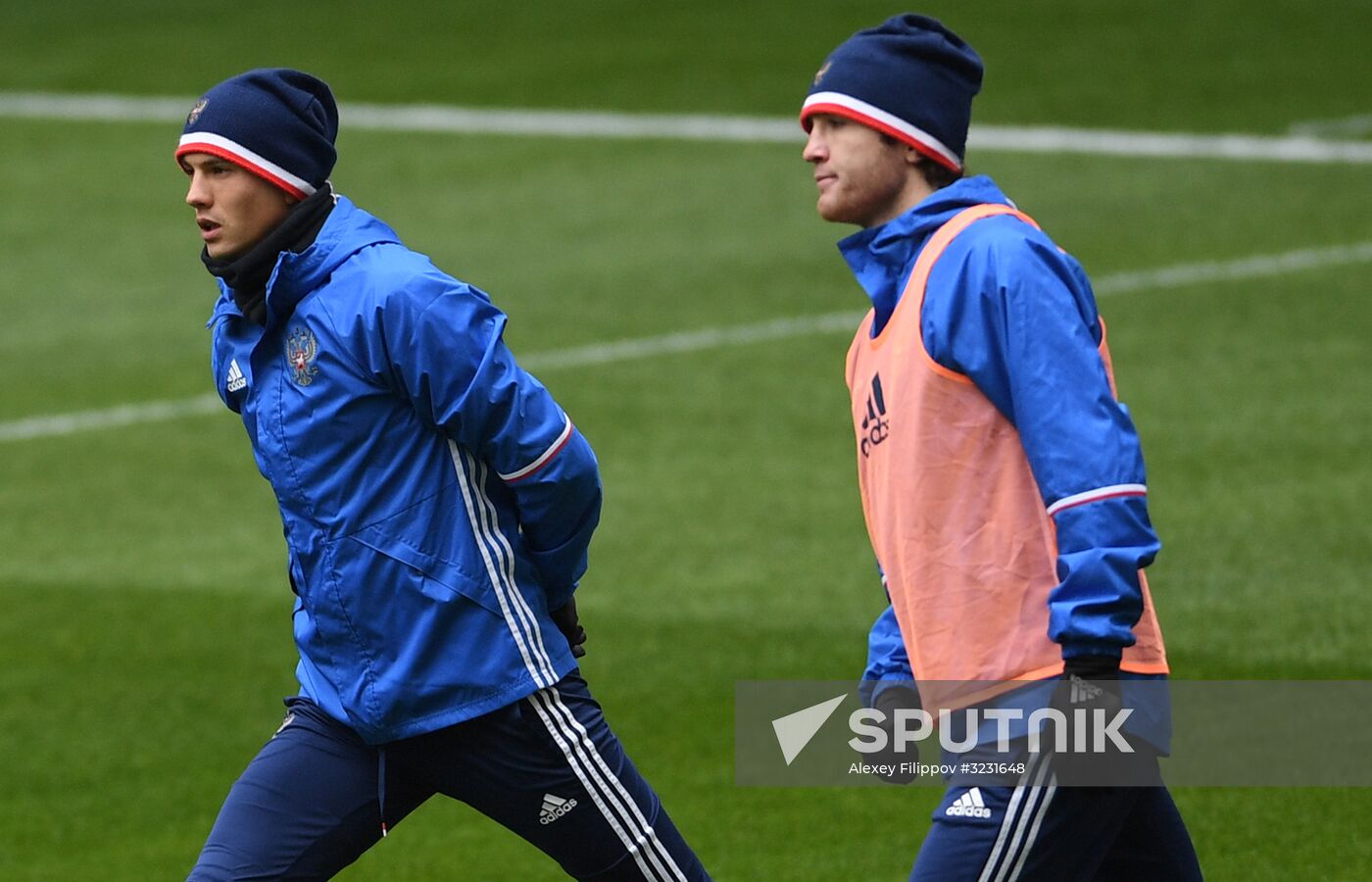 Football. Russian national team training session