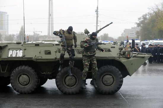 Interior Ministry Personnel Day parade in Rostov-on-Don