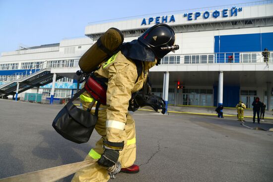 EMERCOM exercise in Khabarovsk