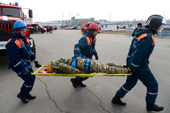 EMERCOM exercise in Khabarovsk