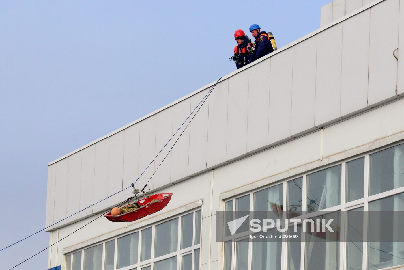 EMERCOM exercise in Khabarovsk