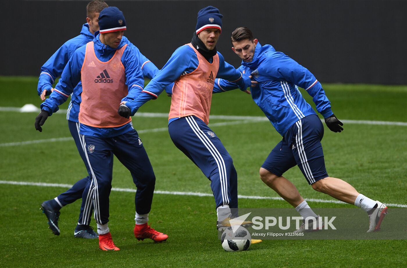 Football. Russian national team training session