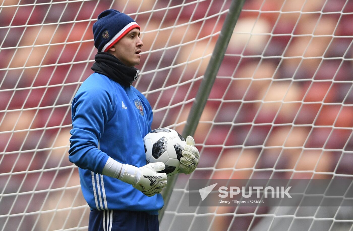 Football. Russian national team training session