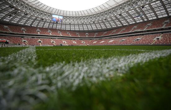 Football. Russian national team's training session
