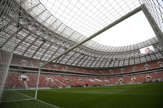 Football. Russian national team training session