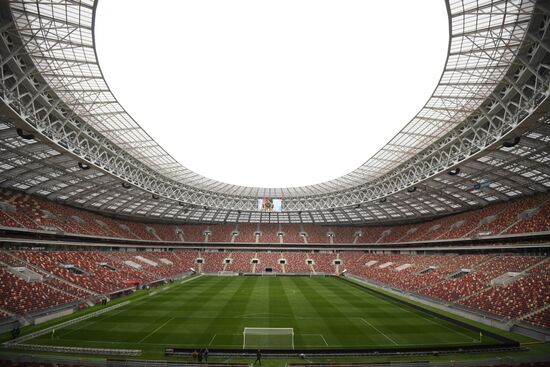 Football. Russian national team training session