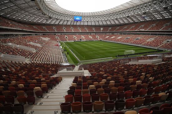 Football. Russian national team training session