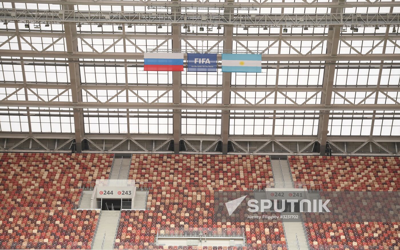 Football. Russian national team training session