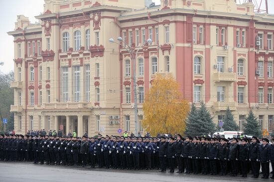 Interior Ministry Personnel Day parade in Rostov-on-Don