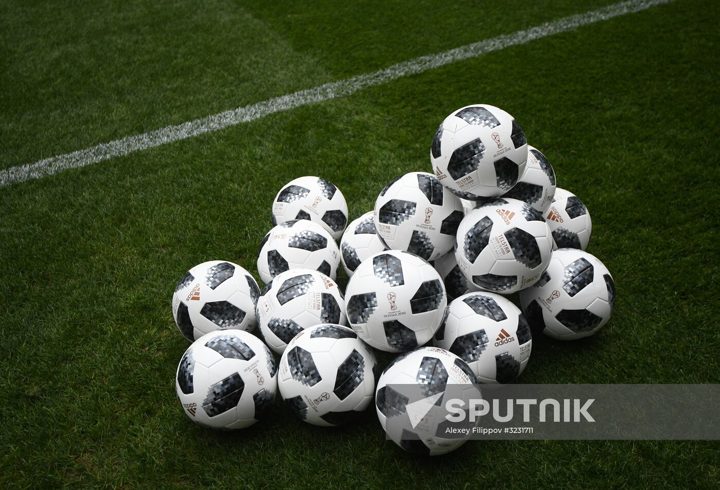 Football. Russian national team training session