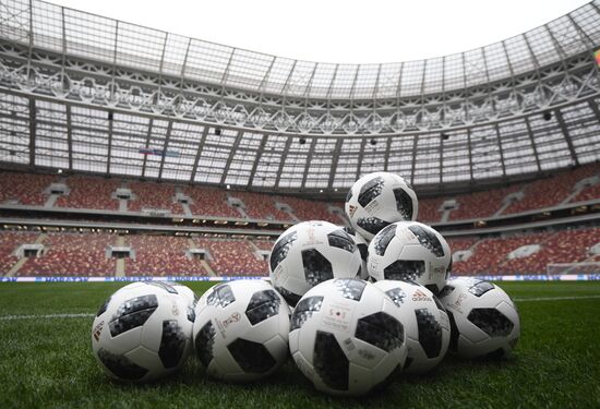 Football. Russian national team training session