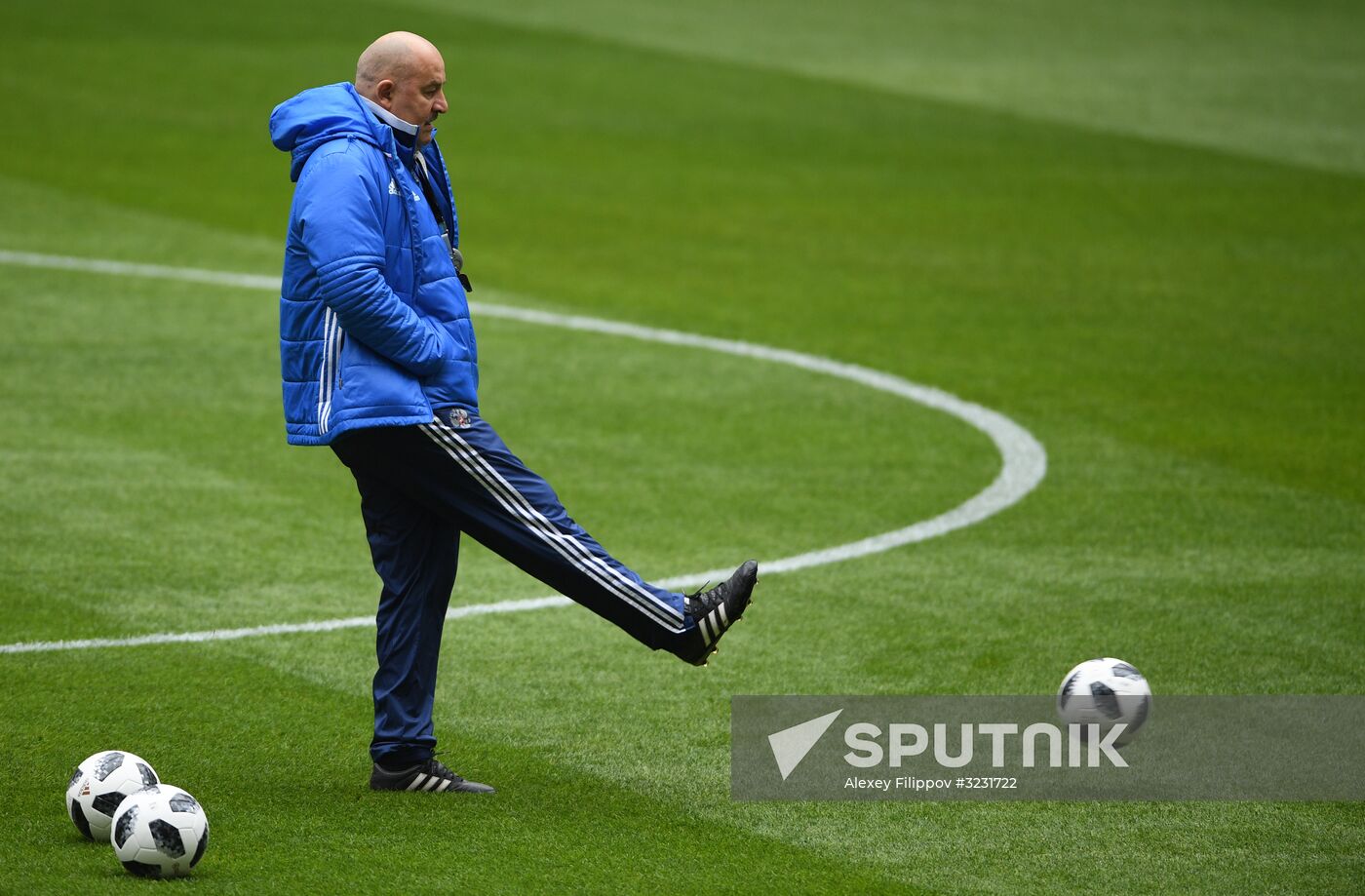 Football. Russian national team training session