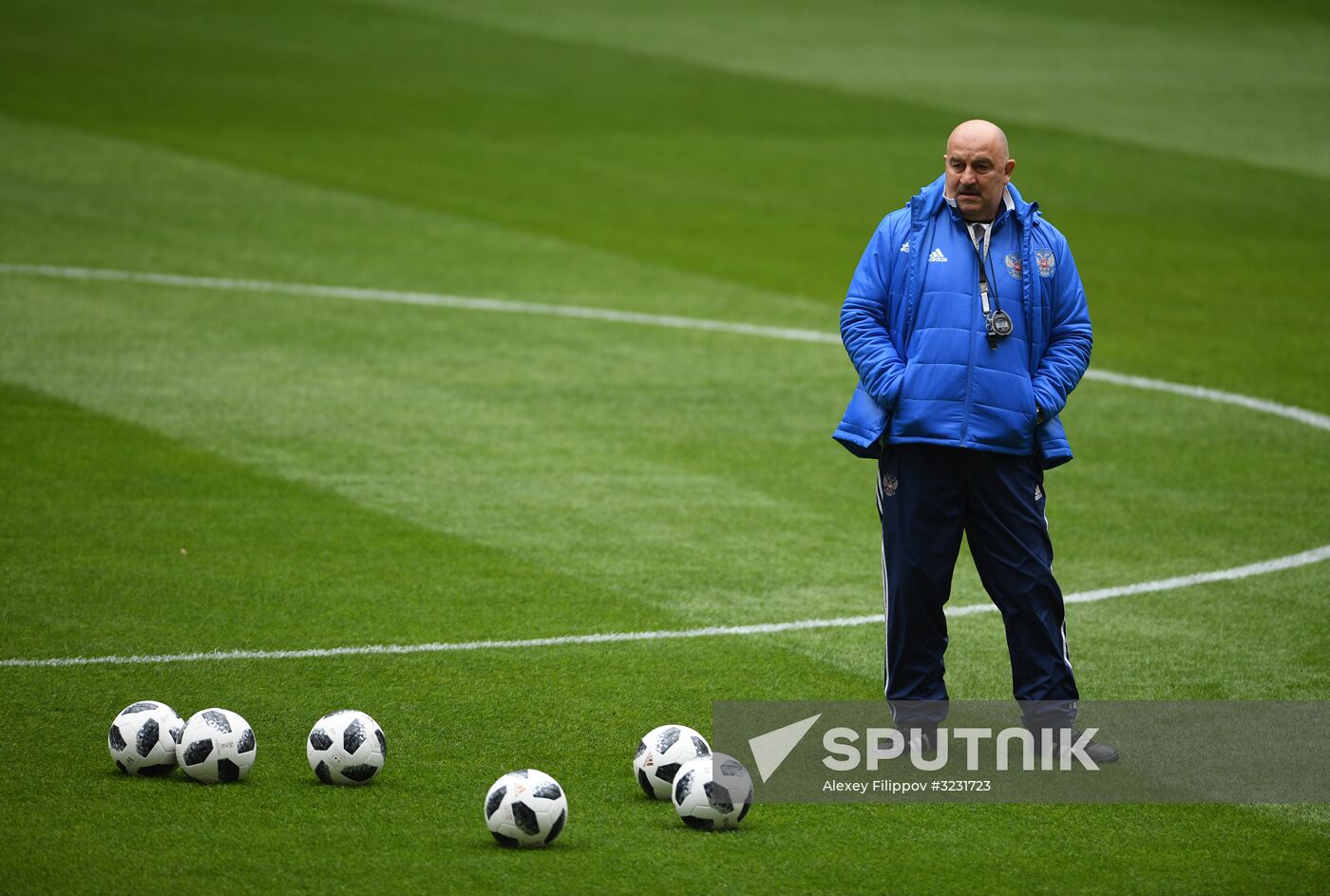 Football. Russian national team training session