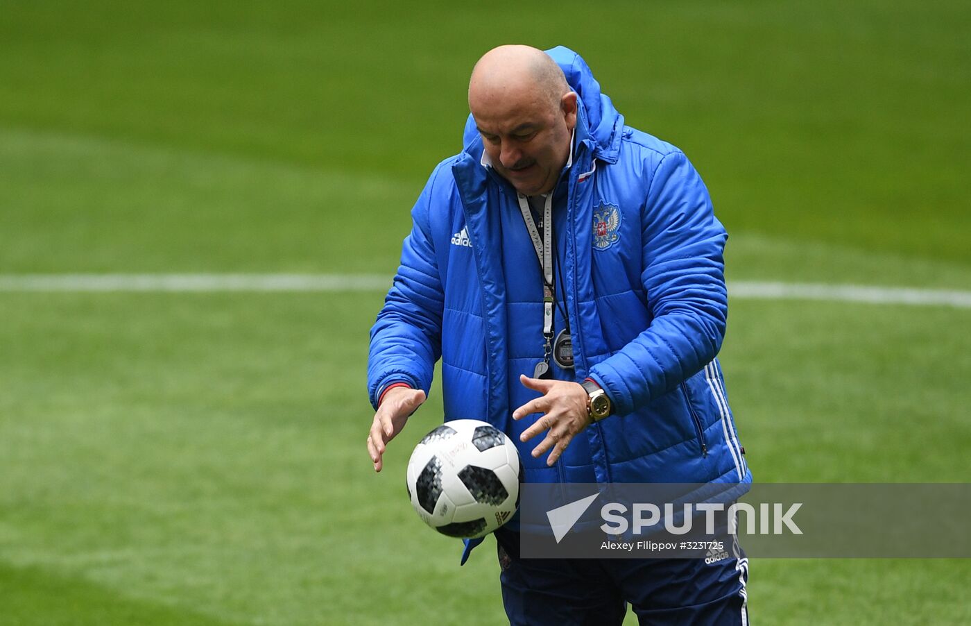 Football. Russian national team training session