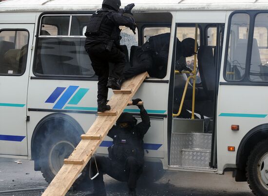 Interior Ministry Personnel Day parade in Rostov-on-Don