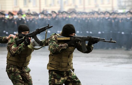 Interior Ministry Personnel Day parade in Rostov-on-Don