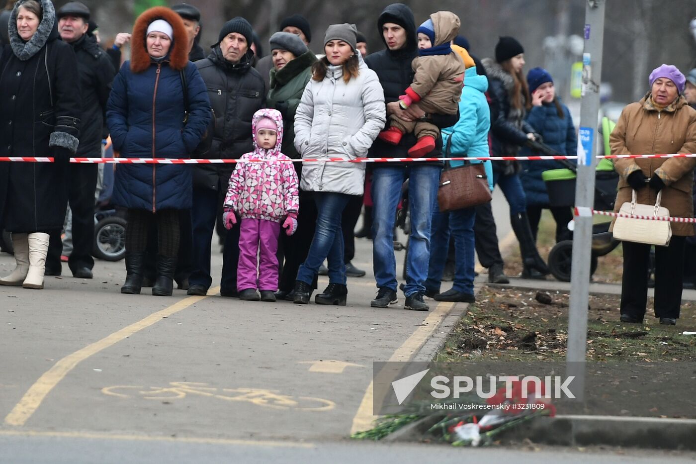 Aftermath of apartment house collapse in Izhevsk