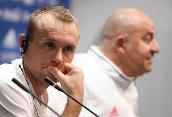 Football. Russian national team training session