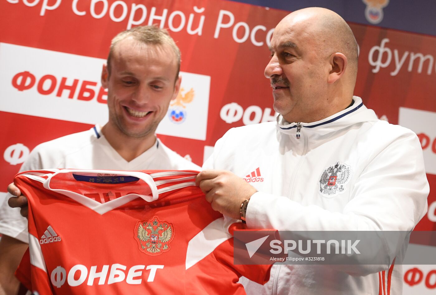 Football. Russian national team training session