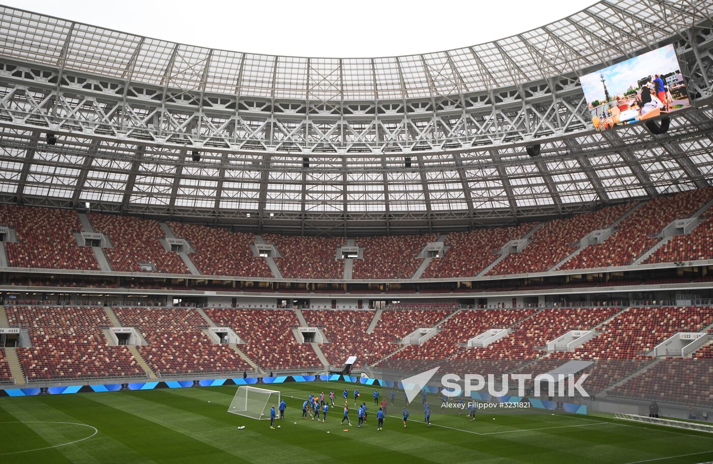 Football. Russian national team training session