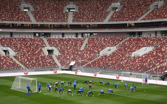 Football. Russian national team training session