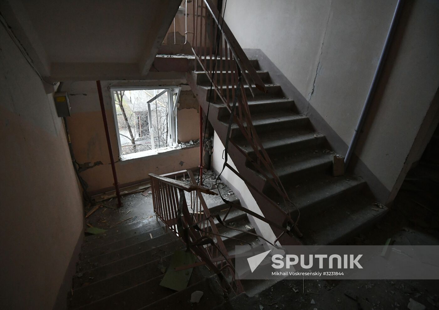 Aftermath of apartment house collapse in Izhevsk