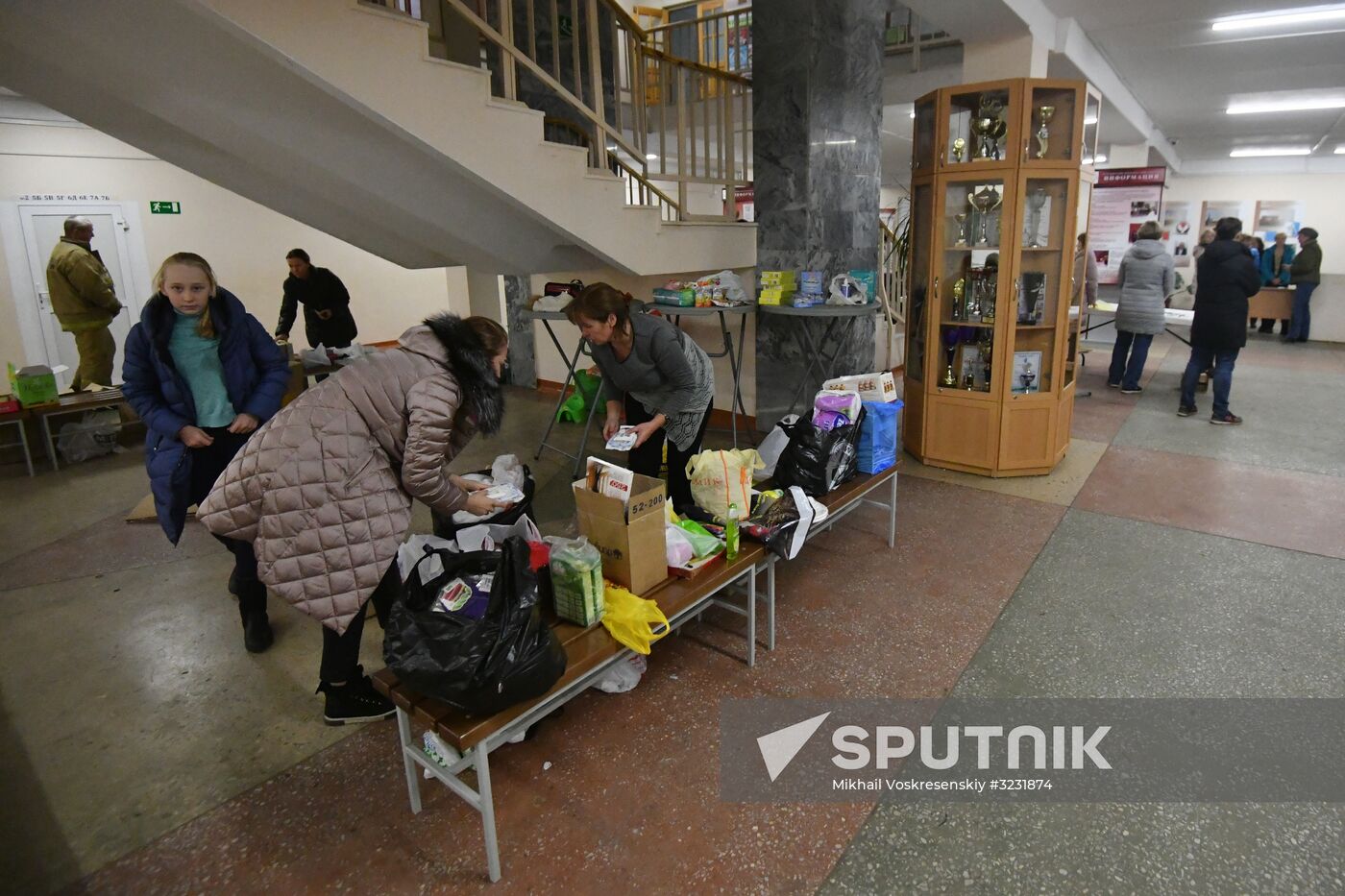 Aftermath of apartment house collapse in Izhevsk