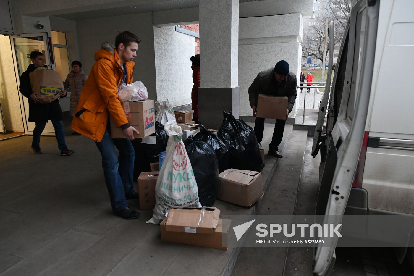 Aftermath of apartment house collapse in Izhevsk