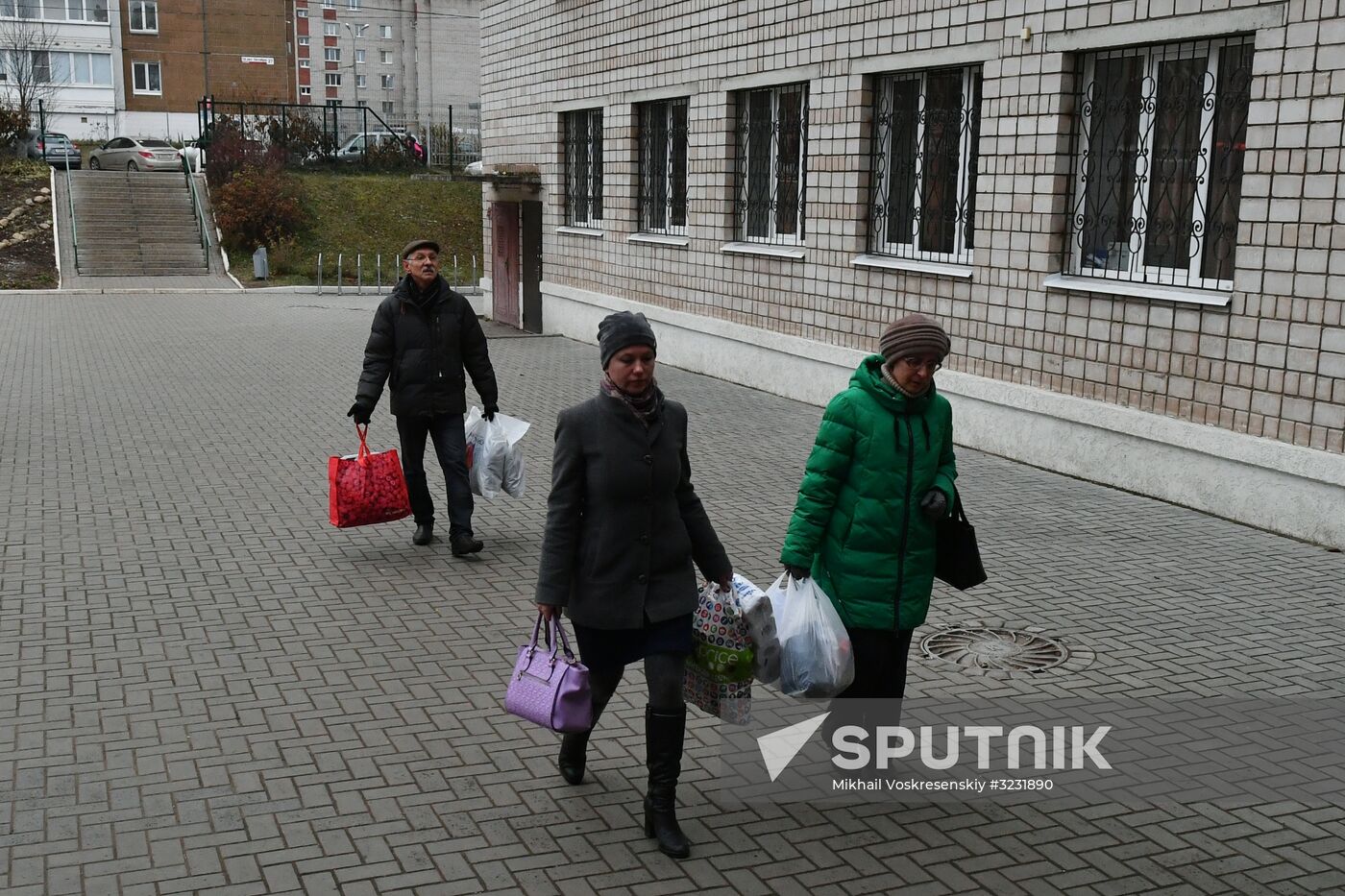 Aftermath of apartment house collapse in Izhevsk