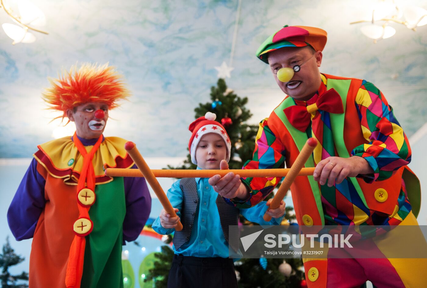 Father Frost from Veliky Ustyug visits Tomsk