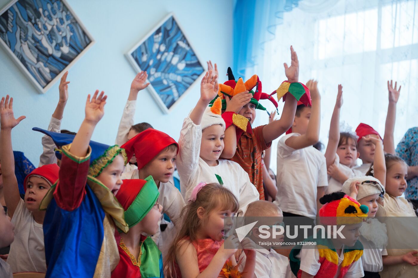 Father Frost from Veliky Ustyug visits Tomsk
