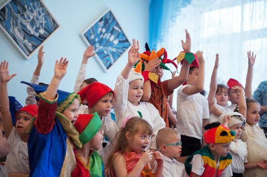 Father Frost from Veliky Ustyug visits Tomsk