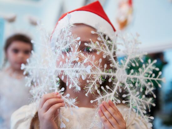 Father Frost from Veliky Ustyug visits Tomsk