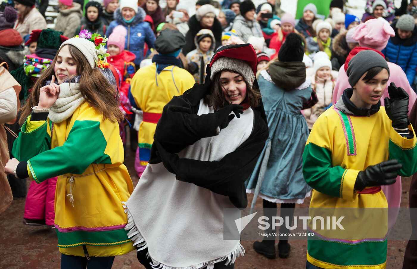 Father Frost from Veliky Ustyug visits Tomsk