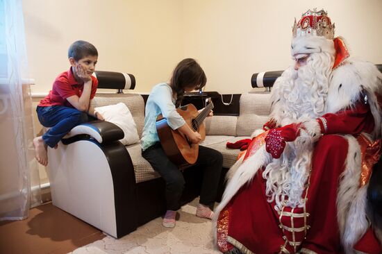 Father Frost from Veliky Ustyug visits Tomsk