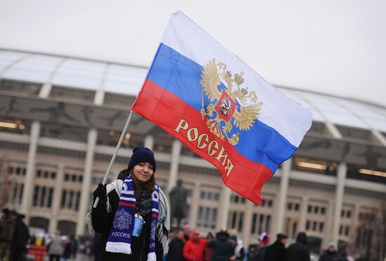 Football friendly Russia vs. Argentine