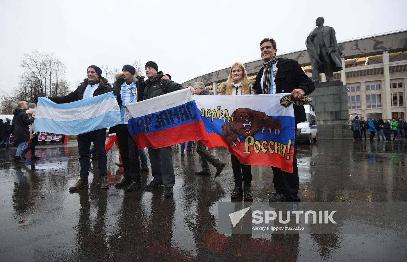 Football friendly Russia vs. Argentine