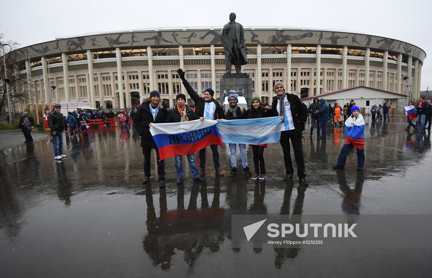 Football friendly Russia vs. Argentine