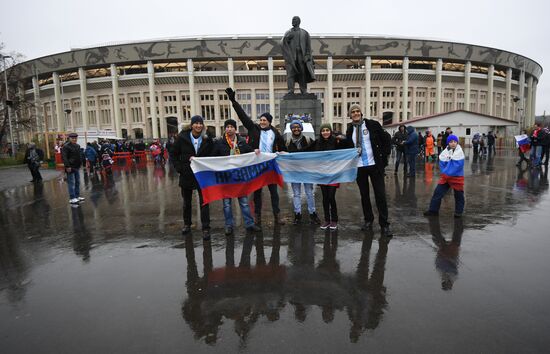 Football friendly Russia vs. Argentine