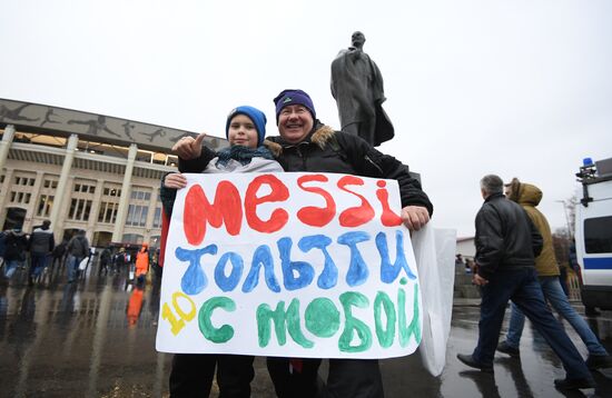 Football friendly Russia vs. Argentine