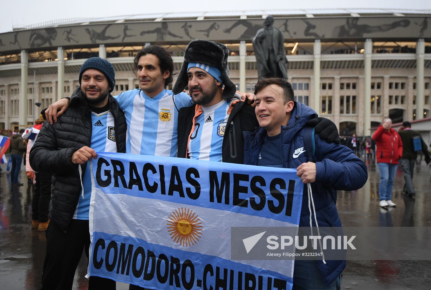 Football friendly Russia vs. Argentina