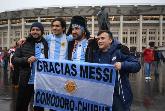 Football friendly Russia vs. Argentina