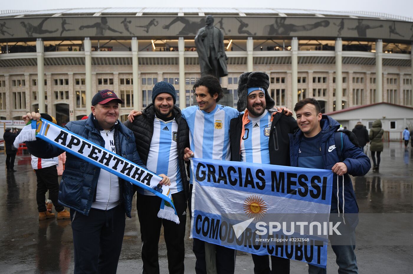 Football friendly Russia vs. Argentina
