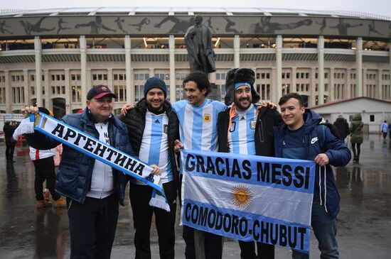 Football friendly Russia vs. Argentina