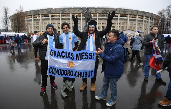 Football friendly Russia vs. Argentina