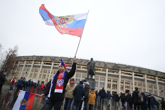 Football friendly Russia vs. Argentina